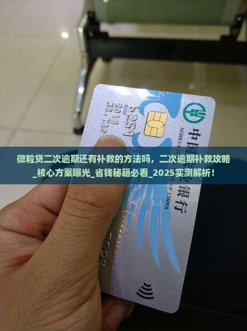 微粒贷二次逾期还有补救的方法吗