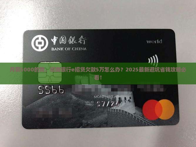 招商银行e招贷欠款5万怎么办