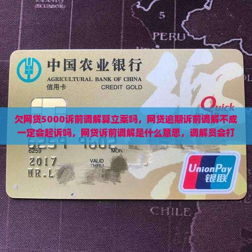欠网贷5000诉前调解