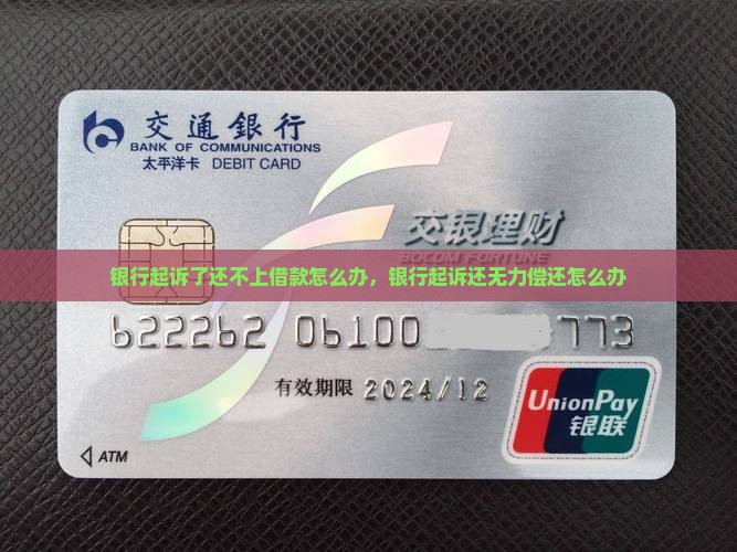银行起诉了还不上借款怎么办