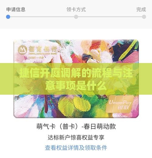 捷信开庭调解的流程与注意事项