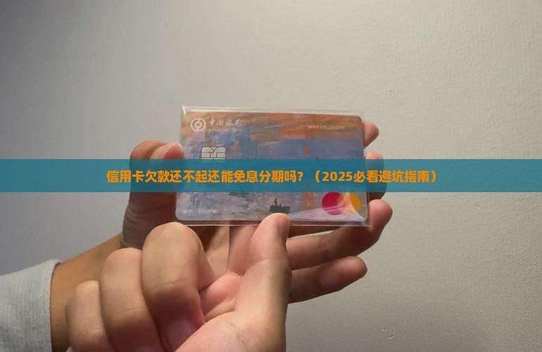 信贷无力偿还可以免息分期吗