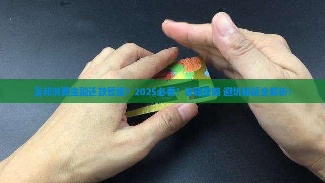 富邦消费金融暂缓还款申请