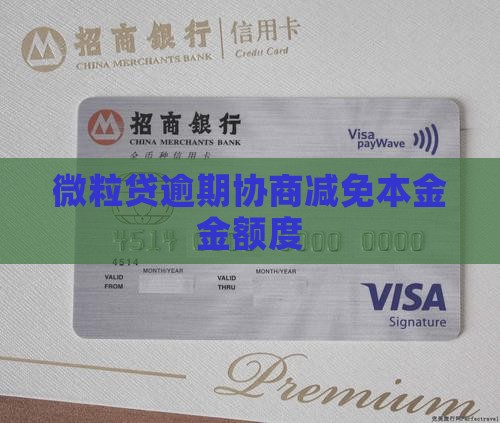 微粒贷如何协商减免本金额度