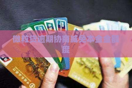 微粒贷如何协商减免本金额度