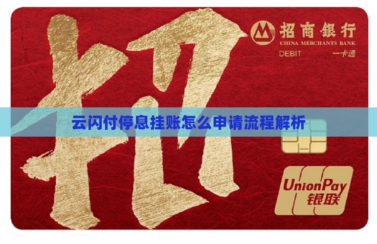 云闪付停息挂账怎么申请流程解析