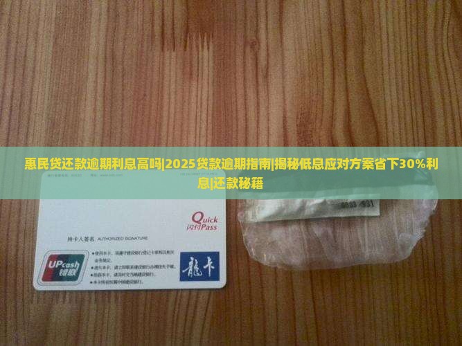 惠民贷还款逾期利息高吗