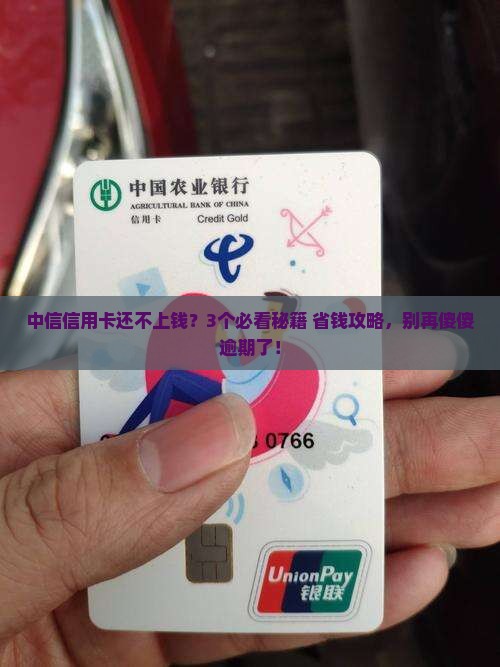 中信信用卡无能力还款怎么办才好
