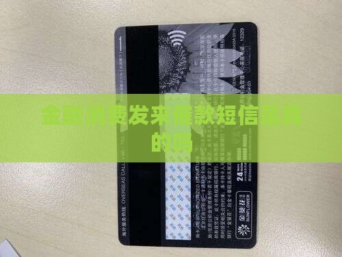 金融消费发来催款短信是真的吗