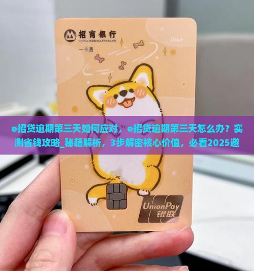 e招贷逾期第三天如何应对