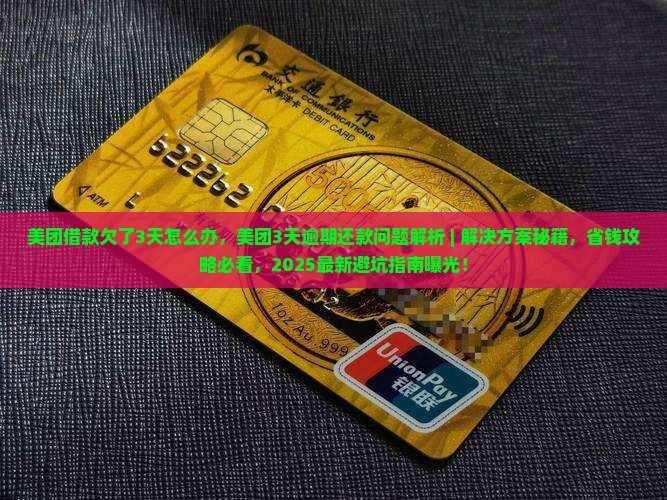 美团借款欠了3天怎么办