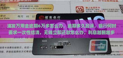 浦发万用金逾期6万多怎么办