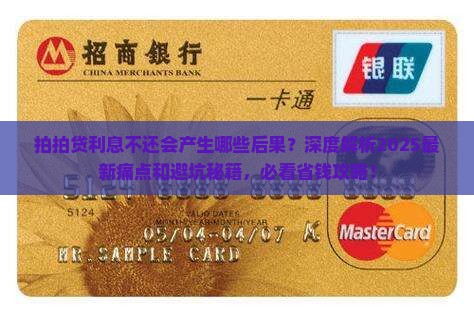 拍拍贷利息不还会产生哪些后果