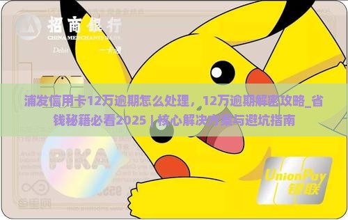 浦发信用卡12万逾期怎么处理