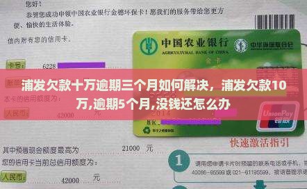 浦发欠款十万逾期三个月如何解决