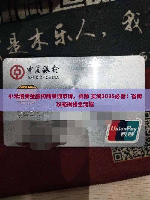 小米消费金融协商展期怎么申请