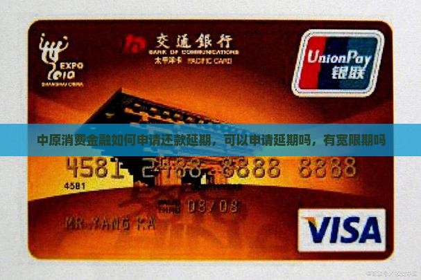 中原消费金融如何申请还款延期