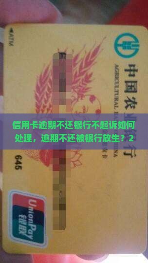 信用卡逾期不还银行不起诉如何处理