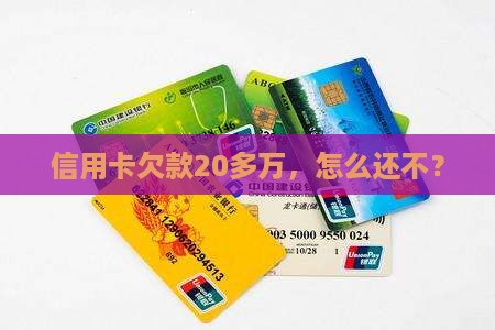 信用卡欠款20多万该如何处理