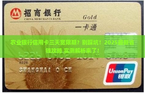 农业银行信用卡三天宽限期是什么意思