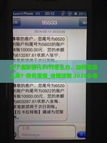 欠了浦发银行20万怎么办