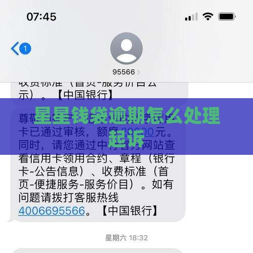 星星钱袋逾期怎么处理说起诉