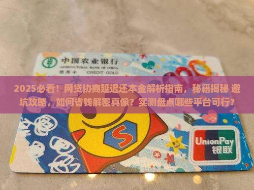 哪些网贷可以协商延迟还本金