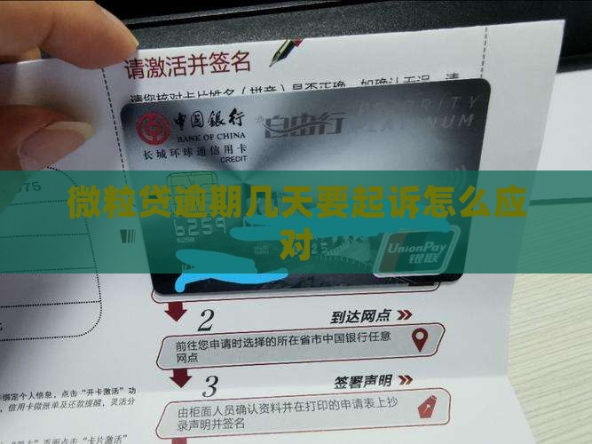 微粒贷逾期几天要起诉怎么应对