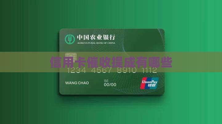 信用卡催收提点有哪些
