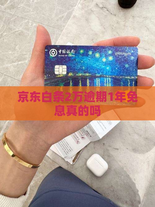 京东白条2万逾期1年免息是真的吗