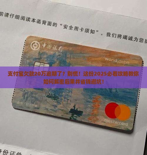 支付宝逾期20万的后果应该如何应对