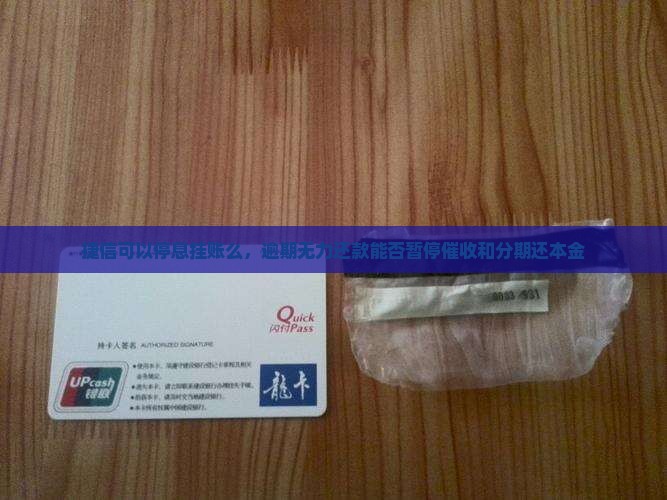 捷信可以停息挂账么