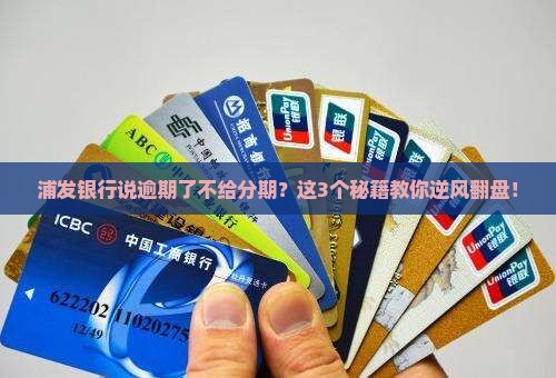 浦发银行说逾期了不办理分期怎么办理