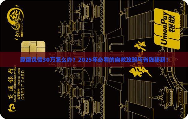 家庭负债30万如何解决