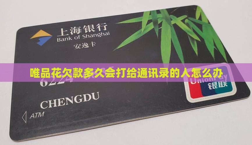 唯品花欠款多久会打给通讯录的人怎么办