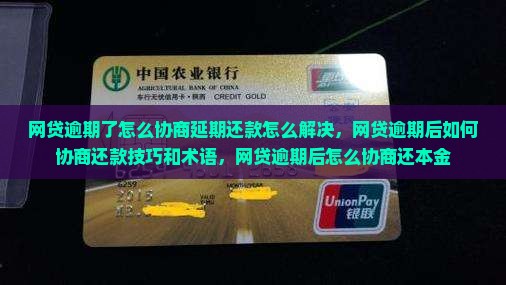 网贷逾期了怎么协商延期还款怎么解决