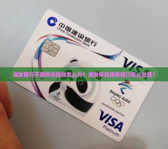 浦发银行不能停息挂账怎么处理