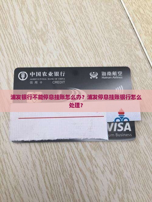 浦发银行不能停息挂账怎么处理