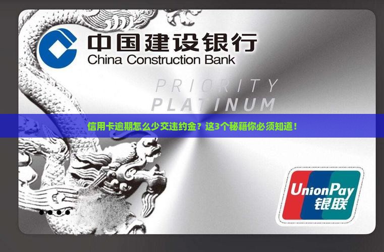信用卡逾期怎么减少违约金