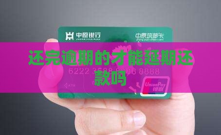 还完逾期的才能延期还款吗