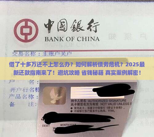 借了十多万还不上怎么办