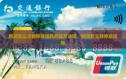 网贷怎么才能停息挂账有效方法