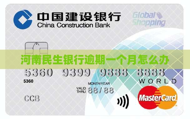 河南民生银行逾期一个月怎么办