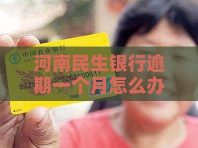 河南民生银行逾期一个月怎么办