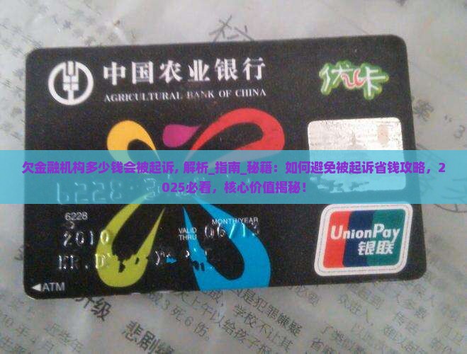 欠金融机构多少钱会被起诉