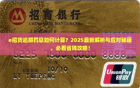 e招贷逾期罚息如何计算和应对