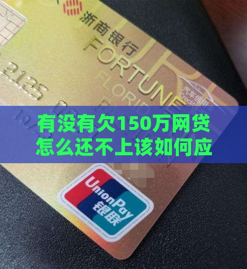 有没有欠150万网贷无力偿还的应该如何应对