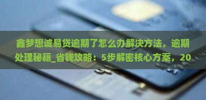 鑫梦想诚易贷逾期了怎么办解决方法