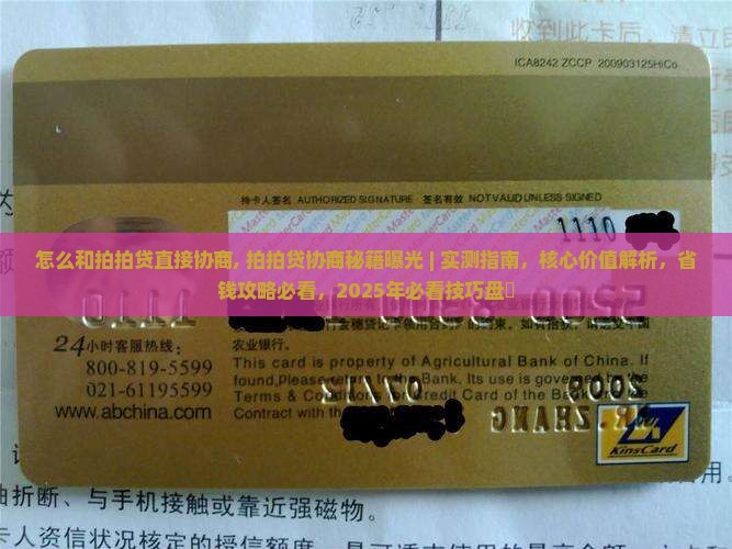 怎么和拍拍贷直接协商