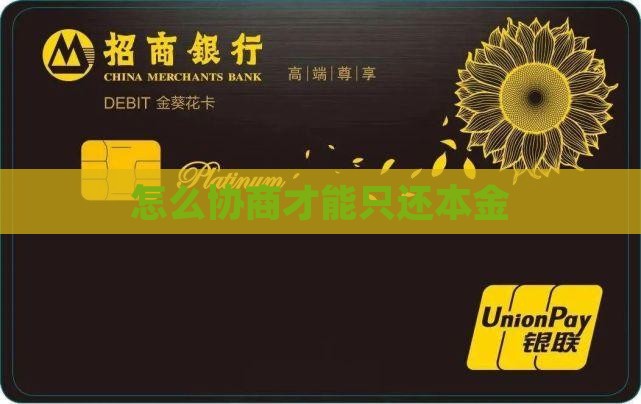 怎么协商才能只还本金